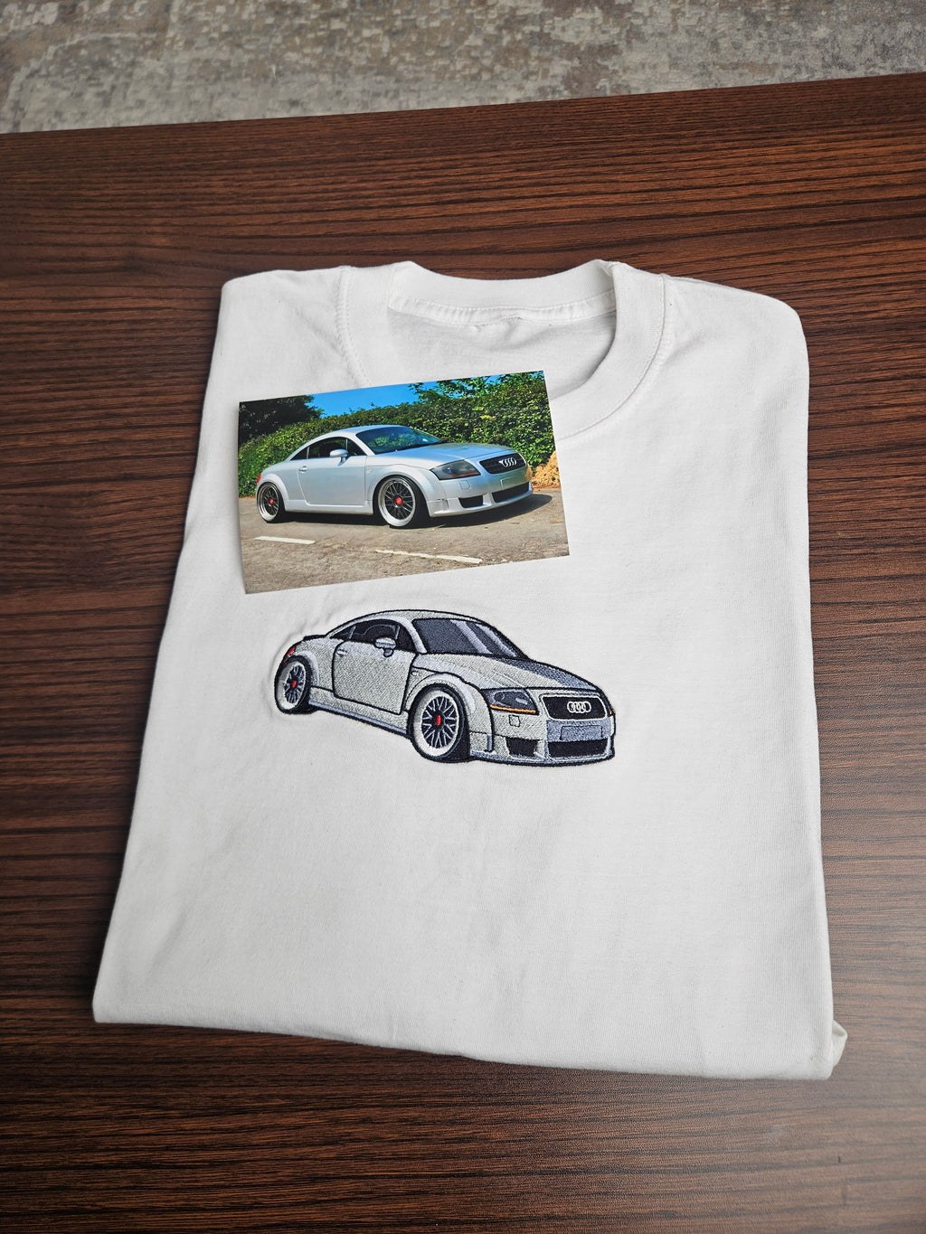 Custom Car Embroidered Hoodie – Made From Your Photo